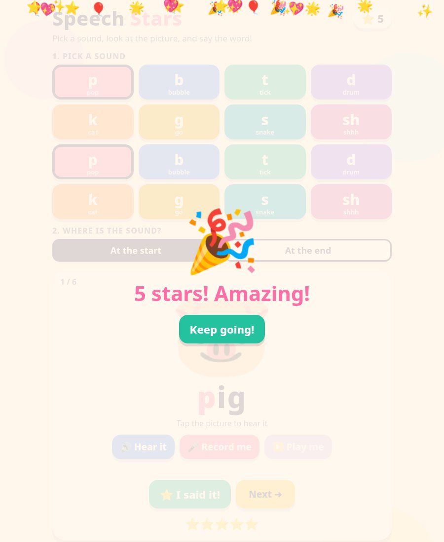 Speech Stars celebration